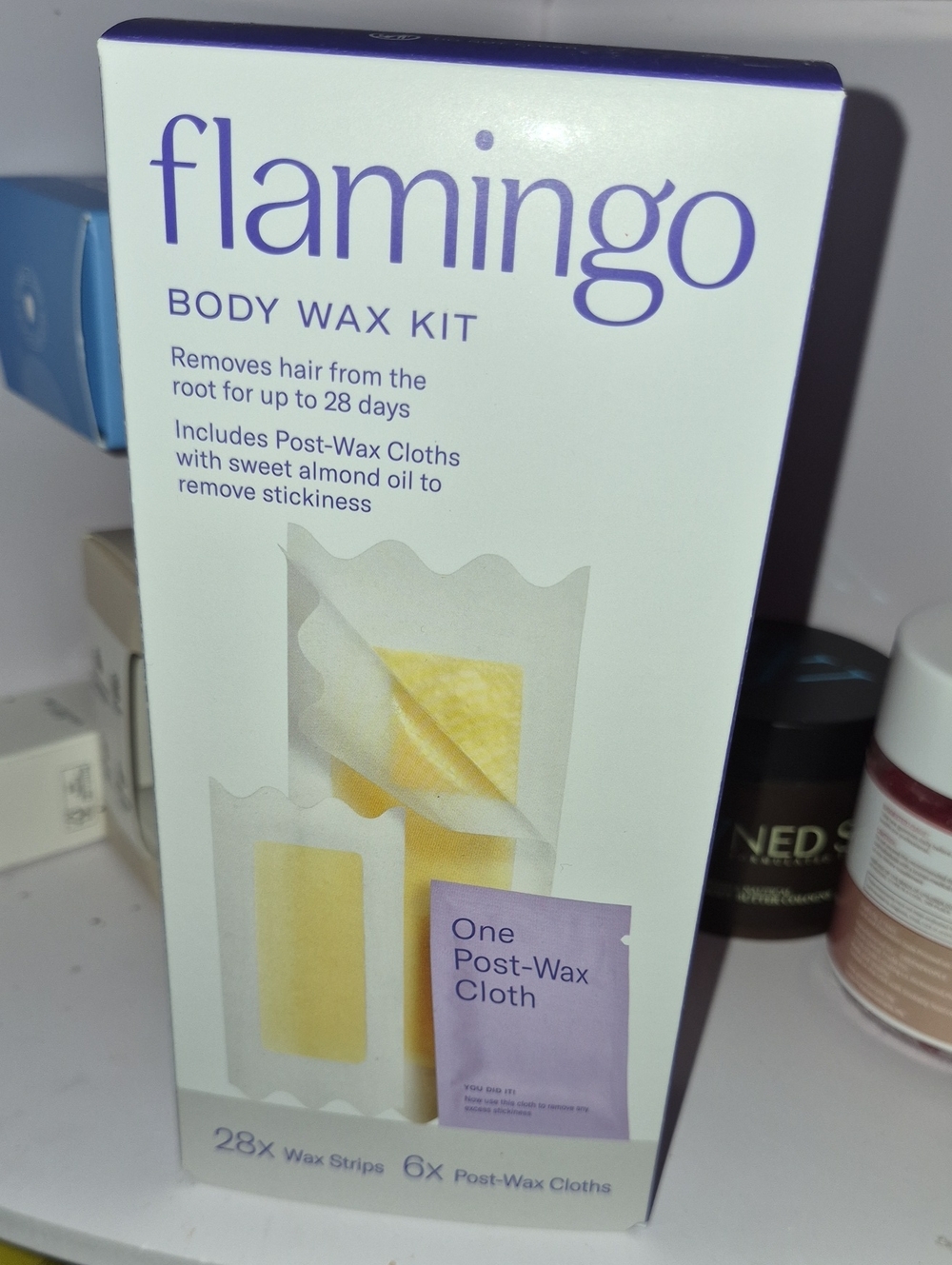 Flamingo Body Wax Kit – Purple/White